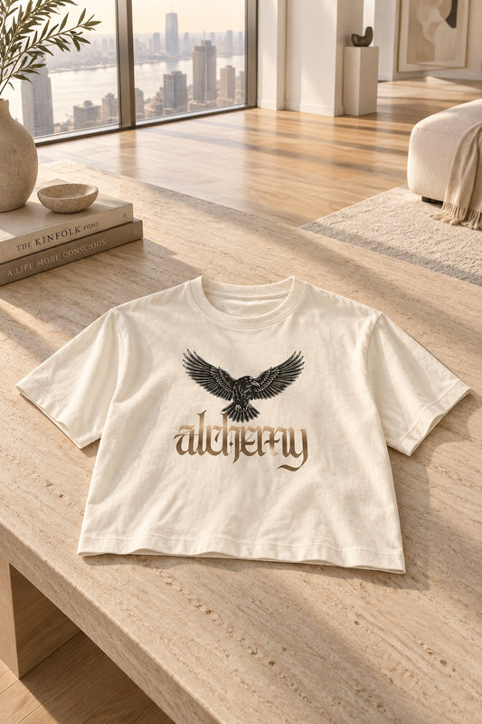 T-shirt boxy Corbeau Alchemy — vue 2