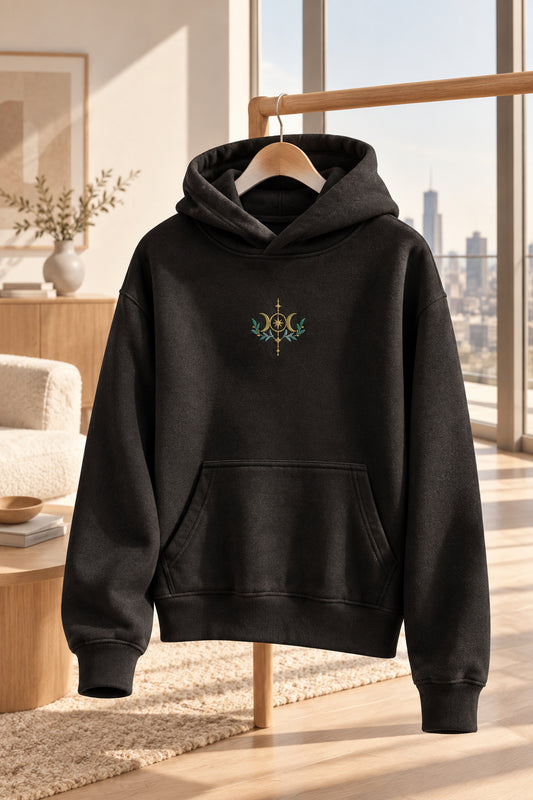 Hoodie décontracté Triple lune et baguette — vue 2