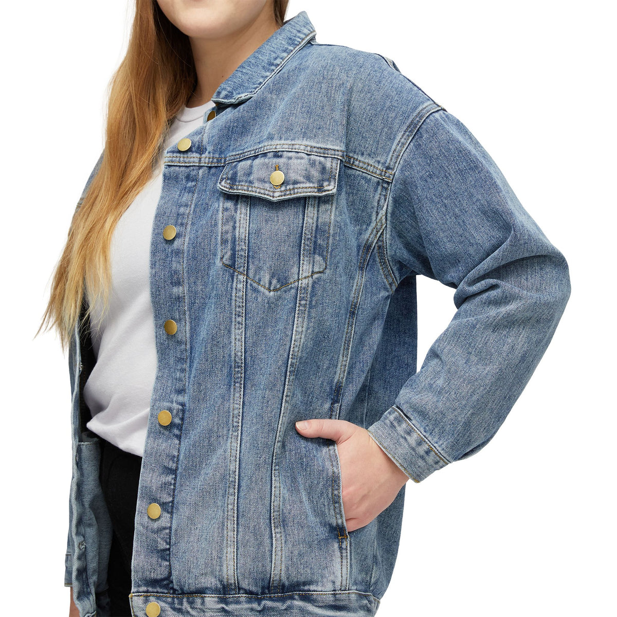 Veste en jean oversize Spooky Club — vue 5