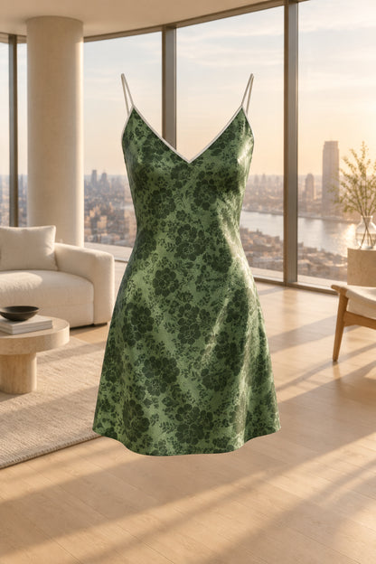 Mini robe nuisette Dentelle d’émeraude
