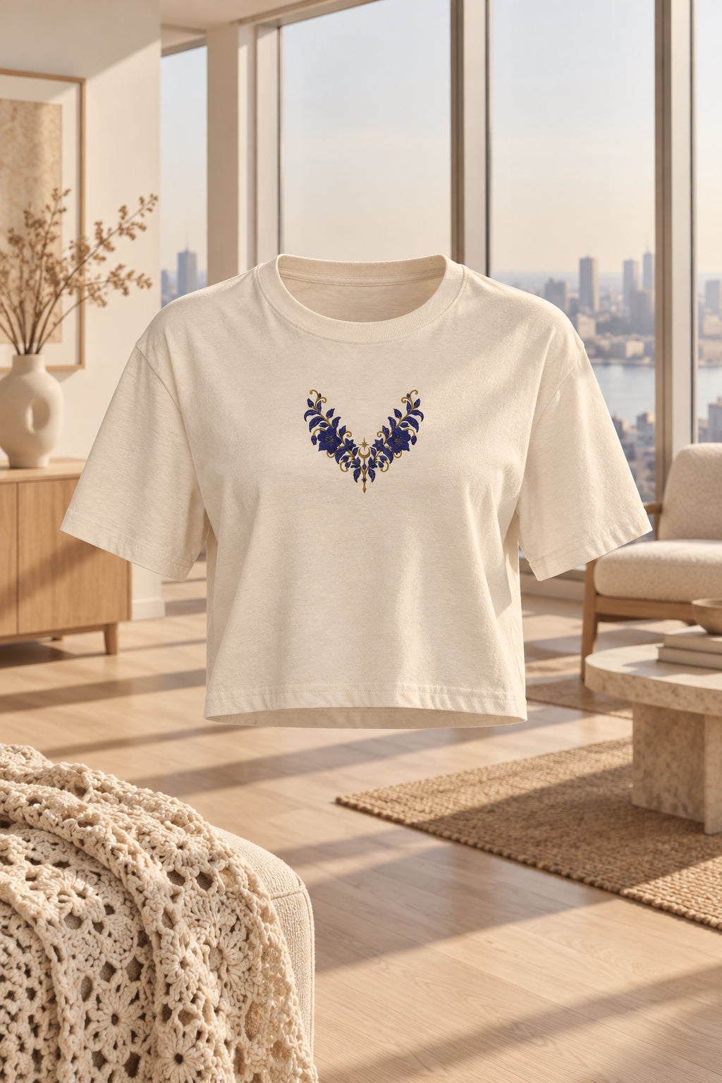 T-shirt court Ailes de lavande — vue 4