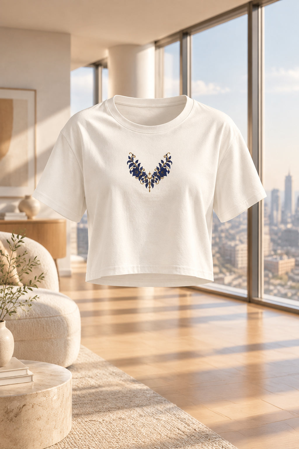 T-shirt court Ailes de lavande